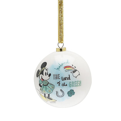 Disney Set Of 4 Irish Mickey & Minnie Baubles
