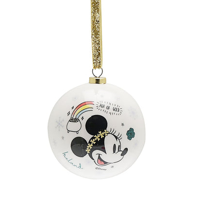 Disney Set Of 4 Irish Mickey & Minnie Baubles