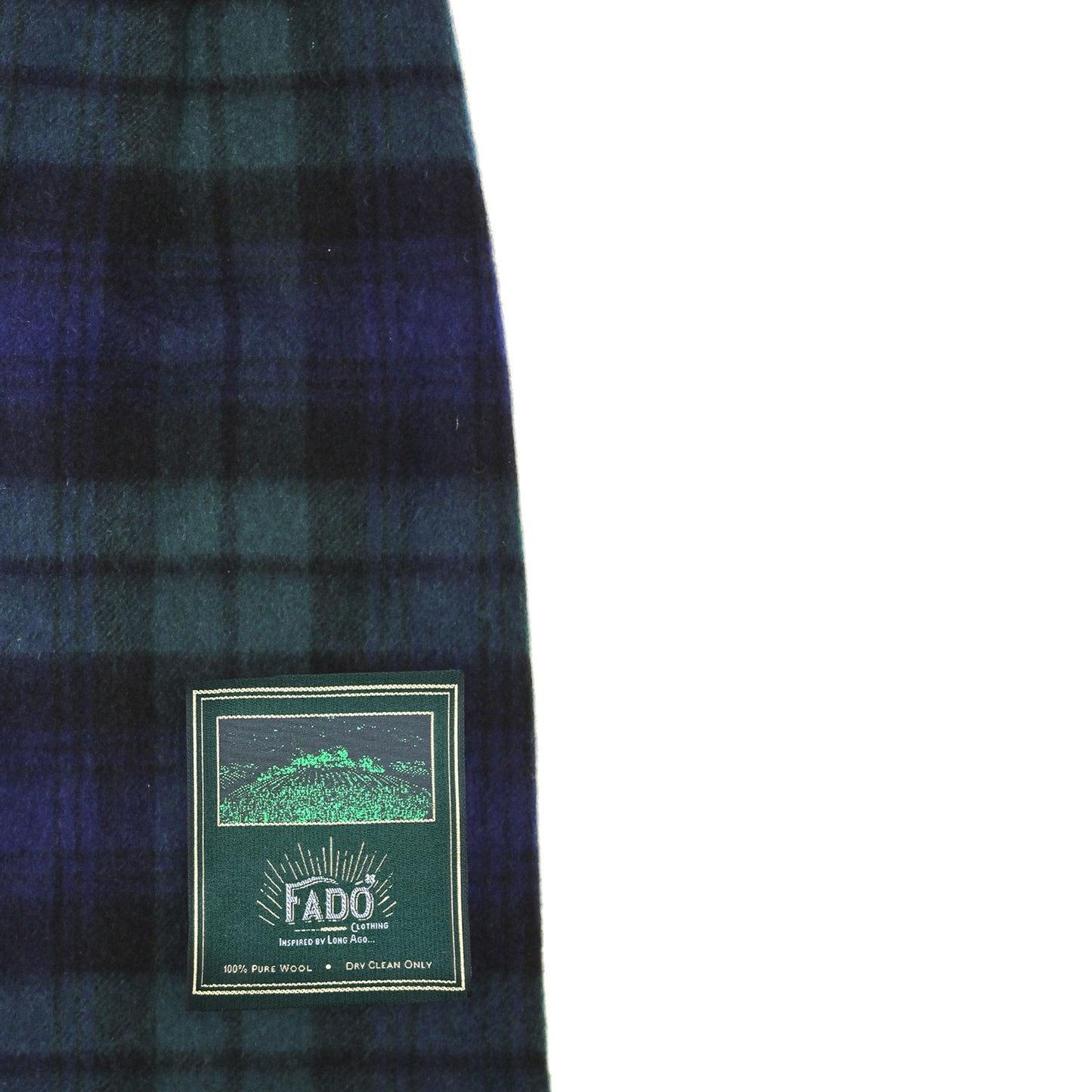 Brushed Woollen Tartan Scarf Blackwatch