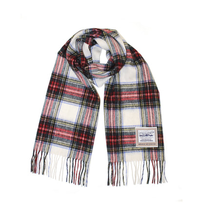 Carrolls Irish Designs Wool Scarf White