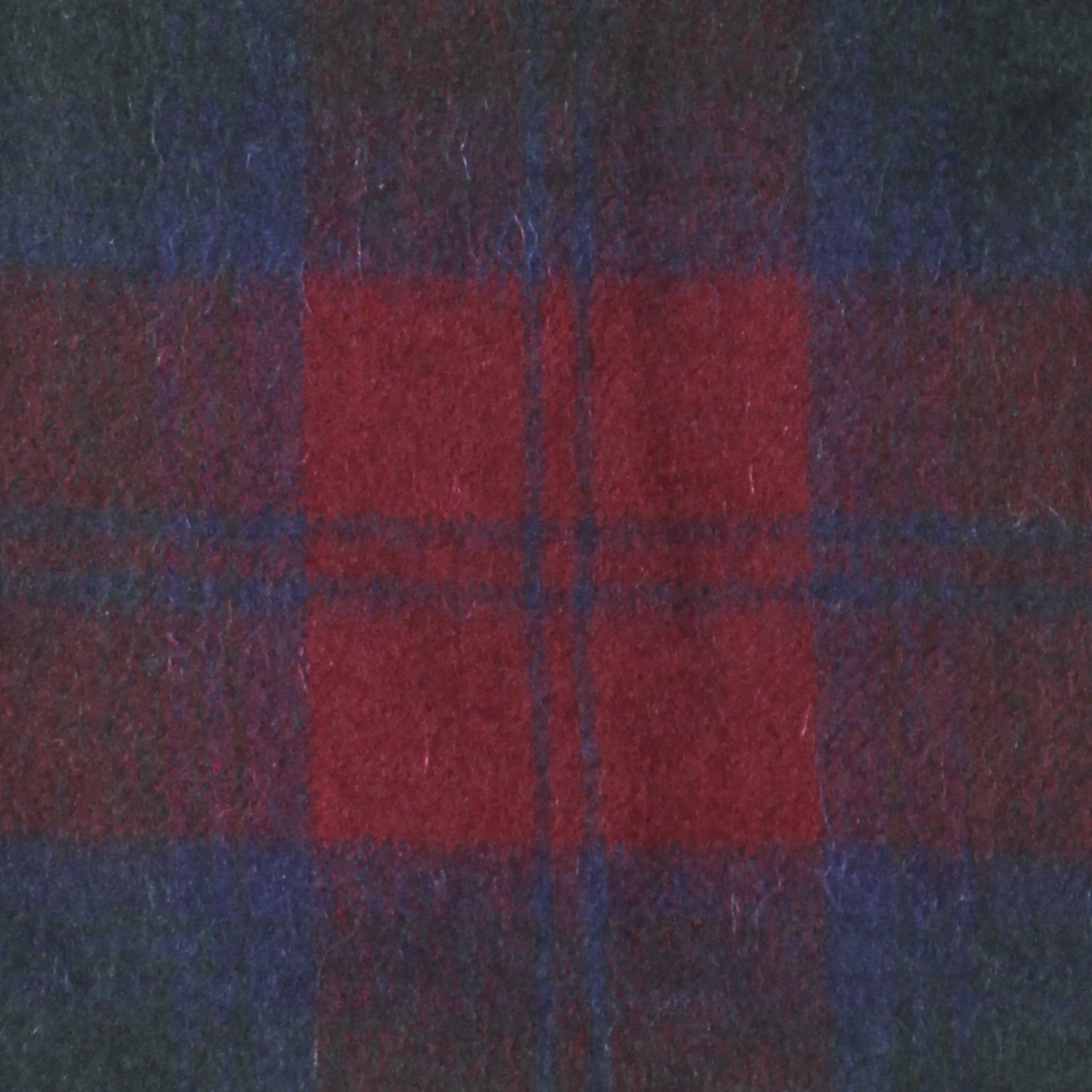 Heritage Traditions Wool Scarf With Burgundy Red And Blue Tartan Design 