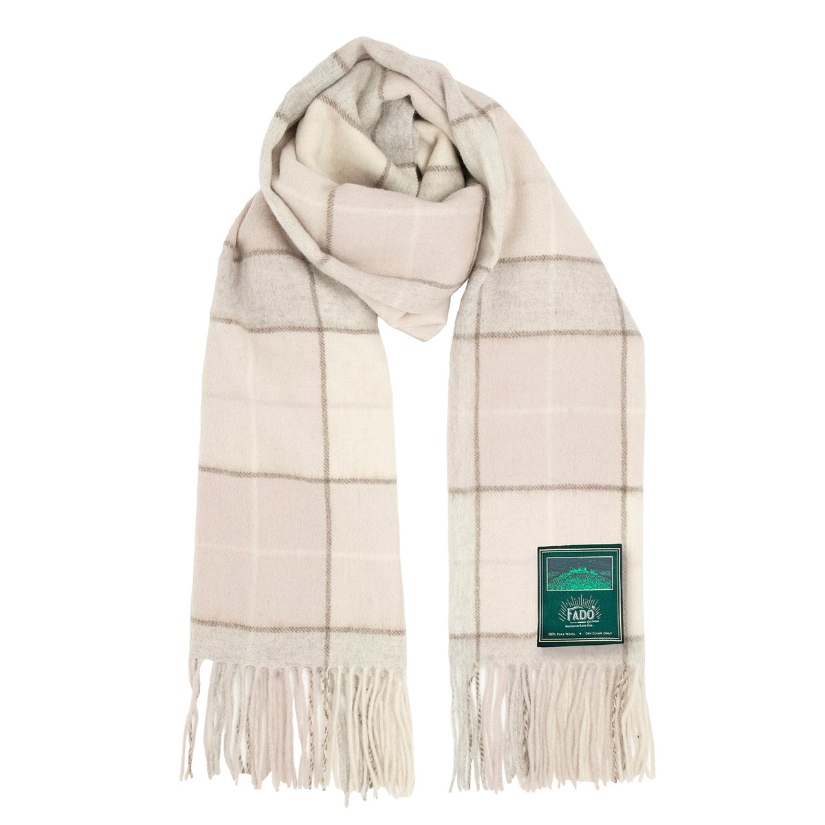 Heritage Traditions Tartan Woollen Scarf Natural Design