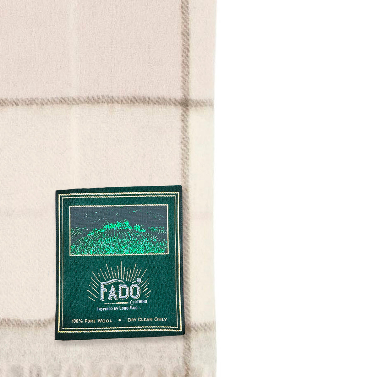 Heritage Traditions Tartan Woollen Scarf Natural Design 