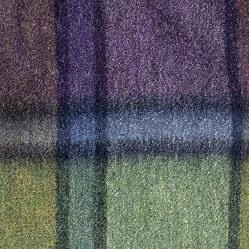 Brushed Wool Check Scarf