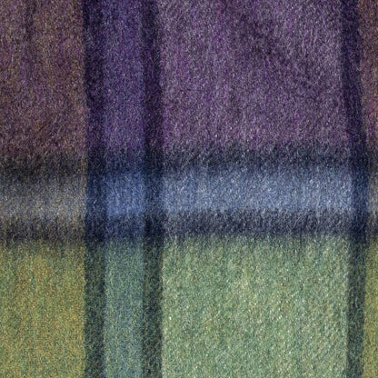 Brushed Wool Check Scarf