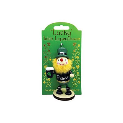 Leprechaun Pint Wooden Ornament