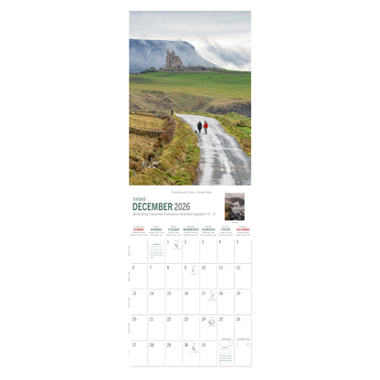 Ireland People & Landscape Slim Calendar 2026