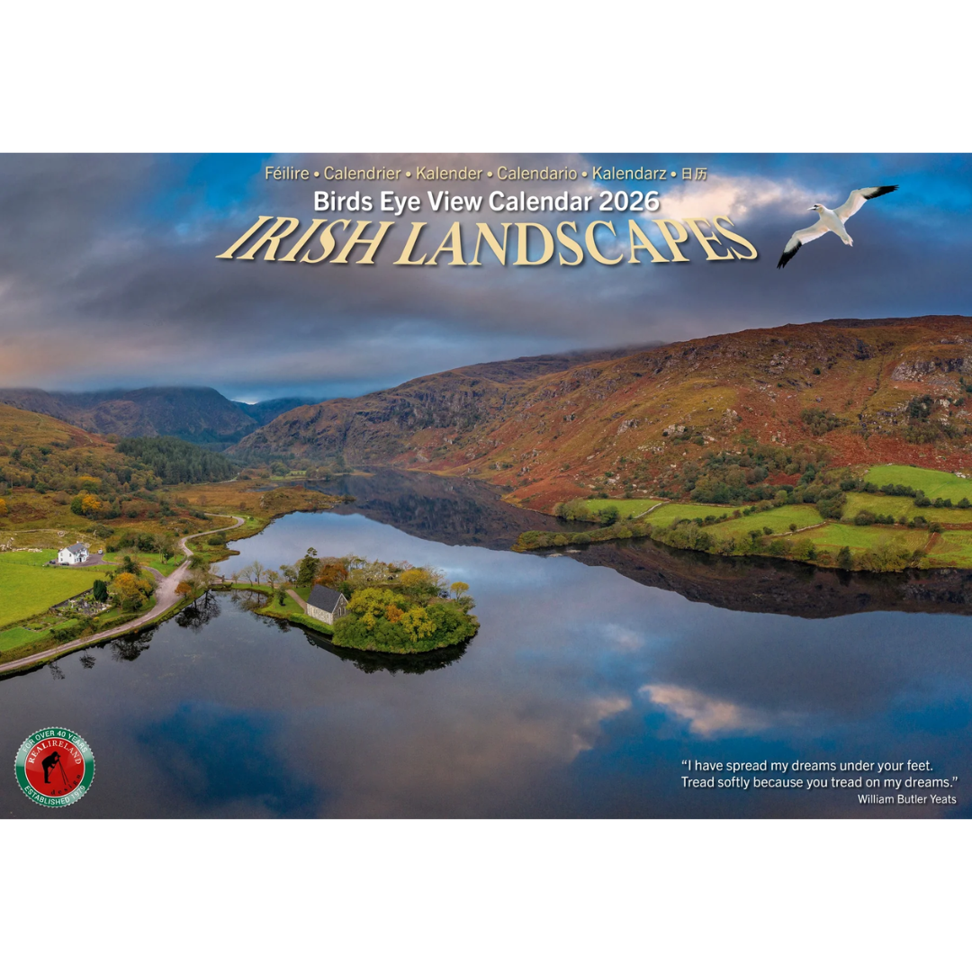 Wild Ireland Birds Eye View A4 Calendar 2026