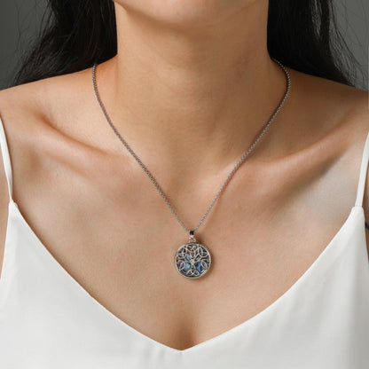 Tree of Life Stone Back Design Pendant