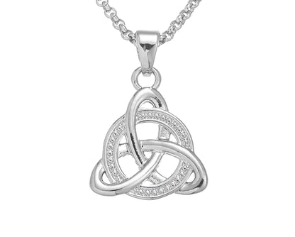 Trinity Knot and Circle Design Pendant