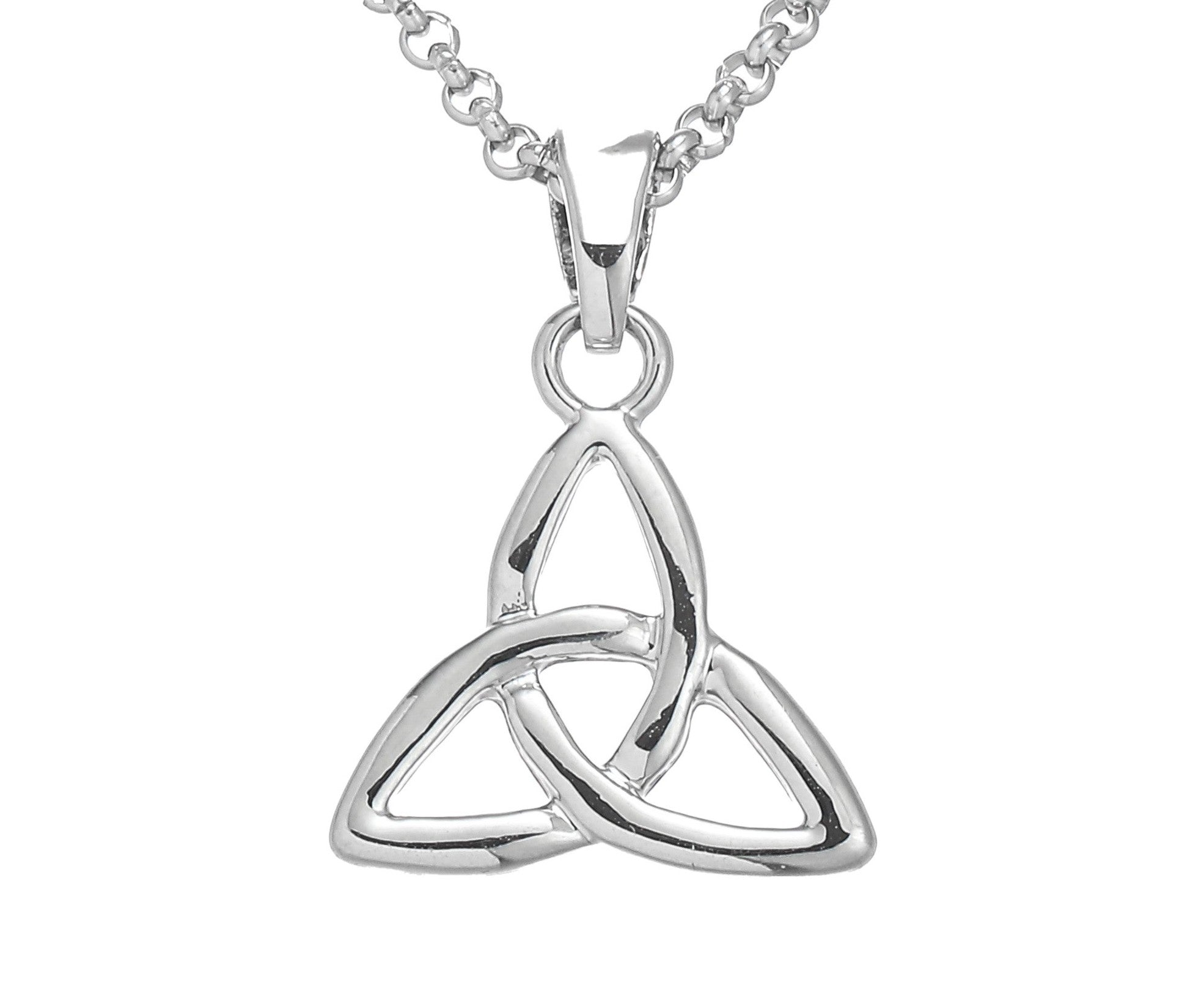 Silver Plated Trinity Knot Pendant