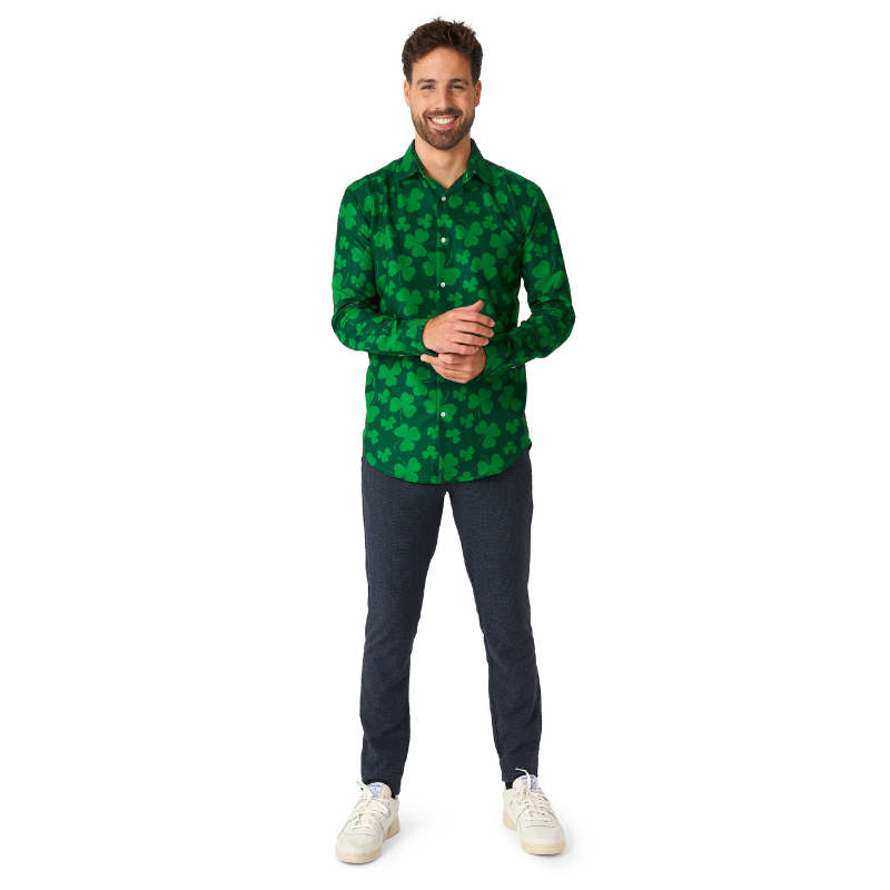 Mens St.Patrick's Day Shamrock Shirt 