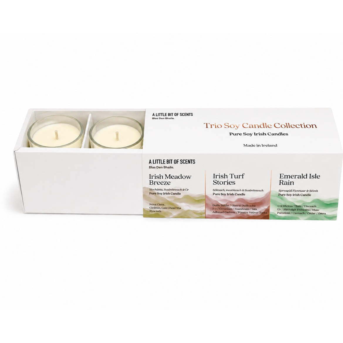 Irish Scented Candle Trio