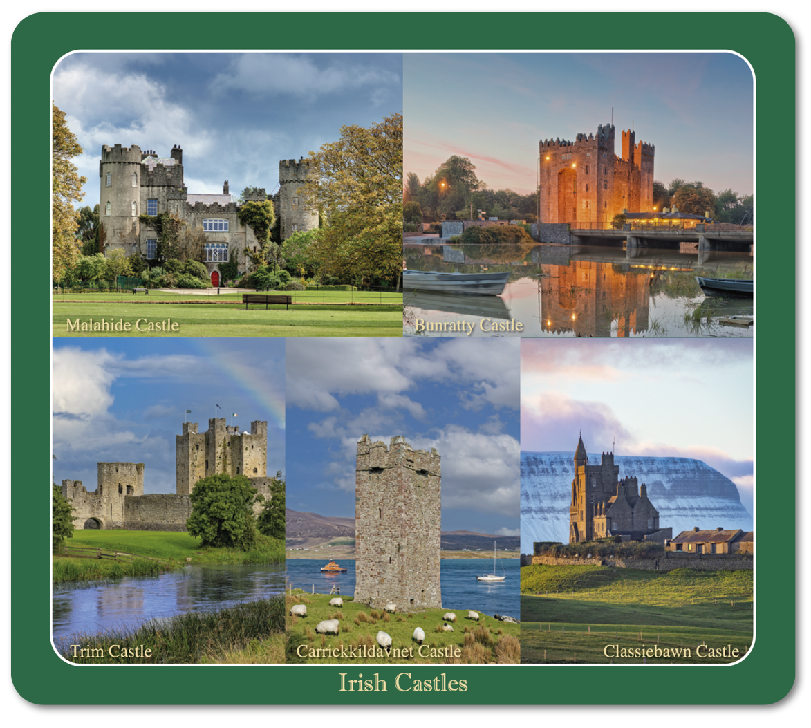 Irish Castles Image Table Coasters