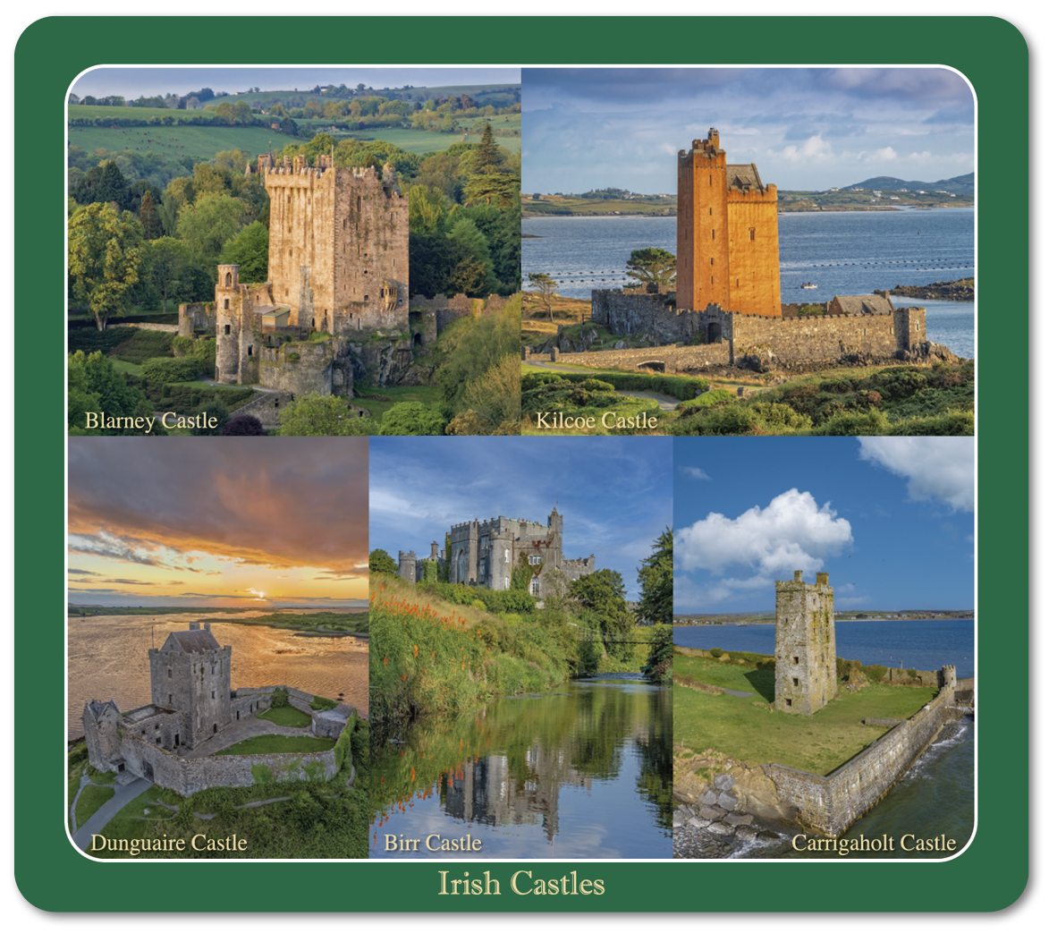 Irish Castles Image Table Coasters