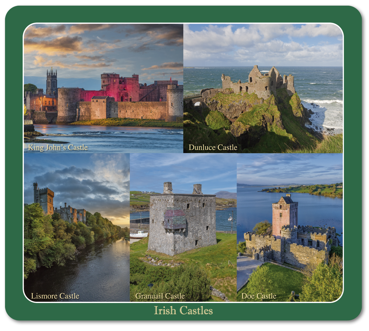 Irish Castles Image Table Coasters
