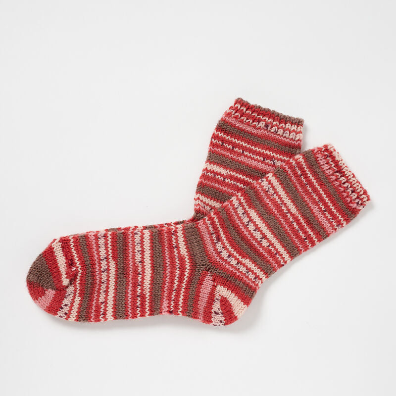 Fair Isle Ladies Socks Pink