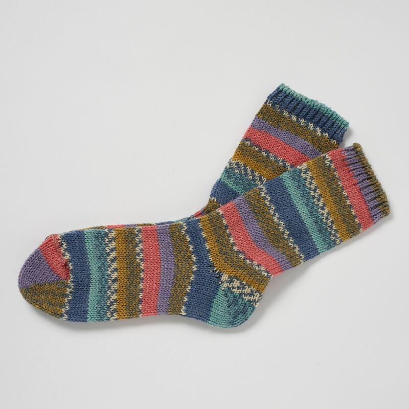 Ladies Fair Isle Socks Multicolored