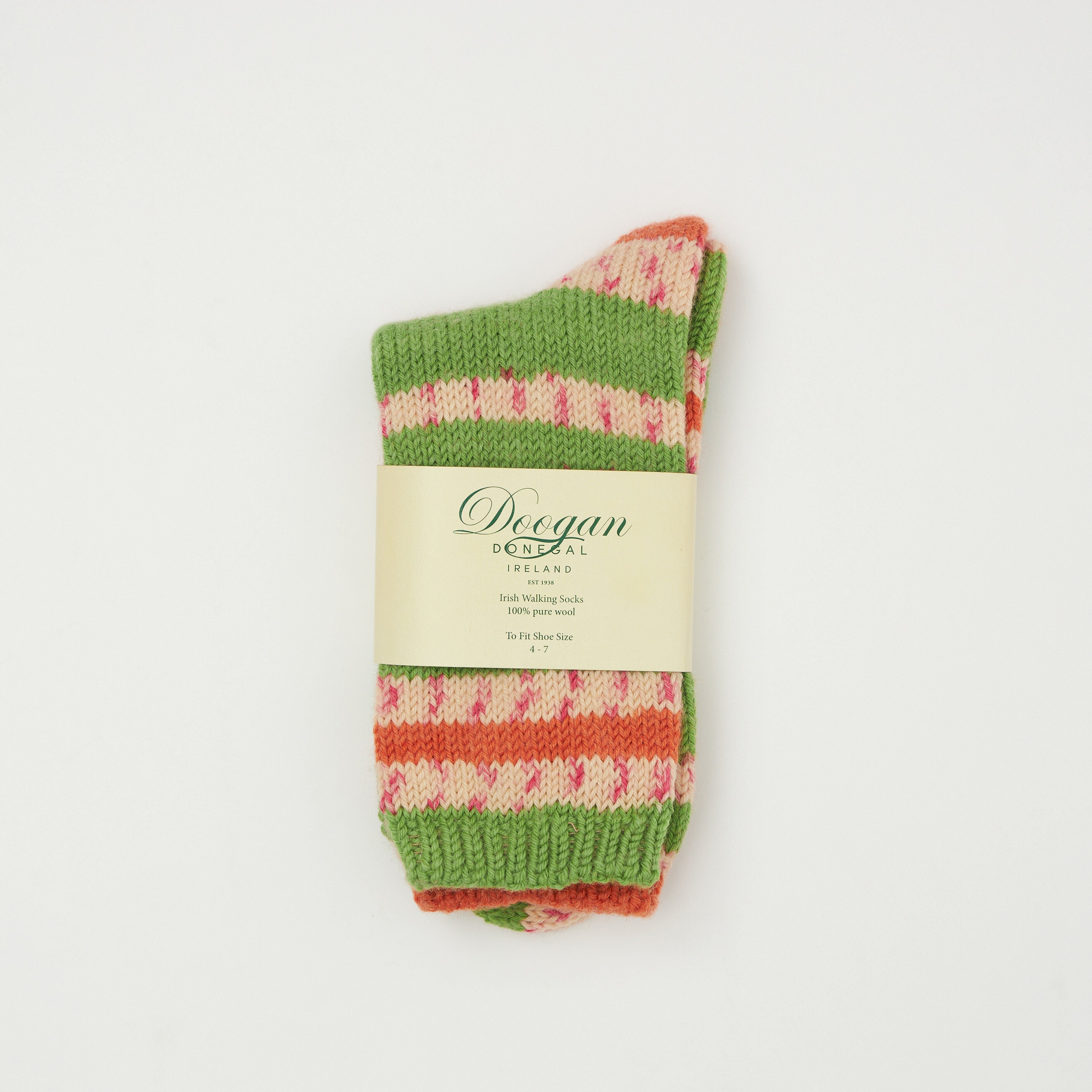 Fair Isle Ladies Socks Ireland Flag 