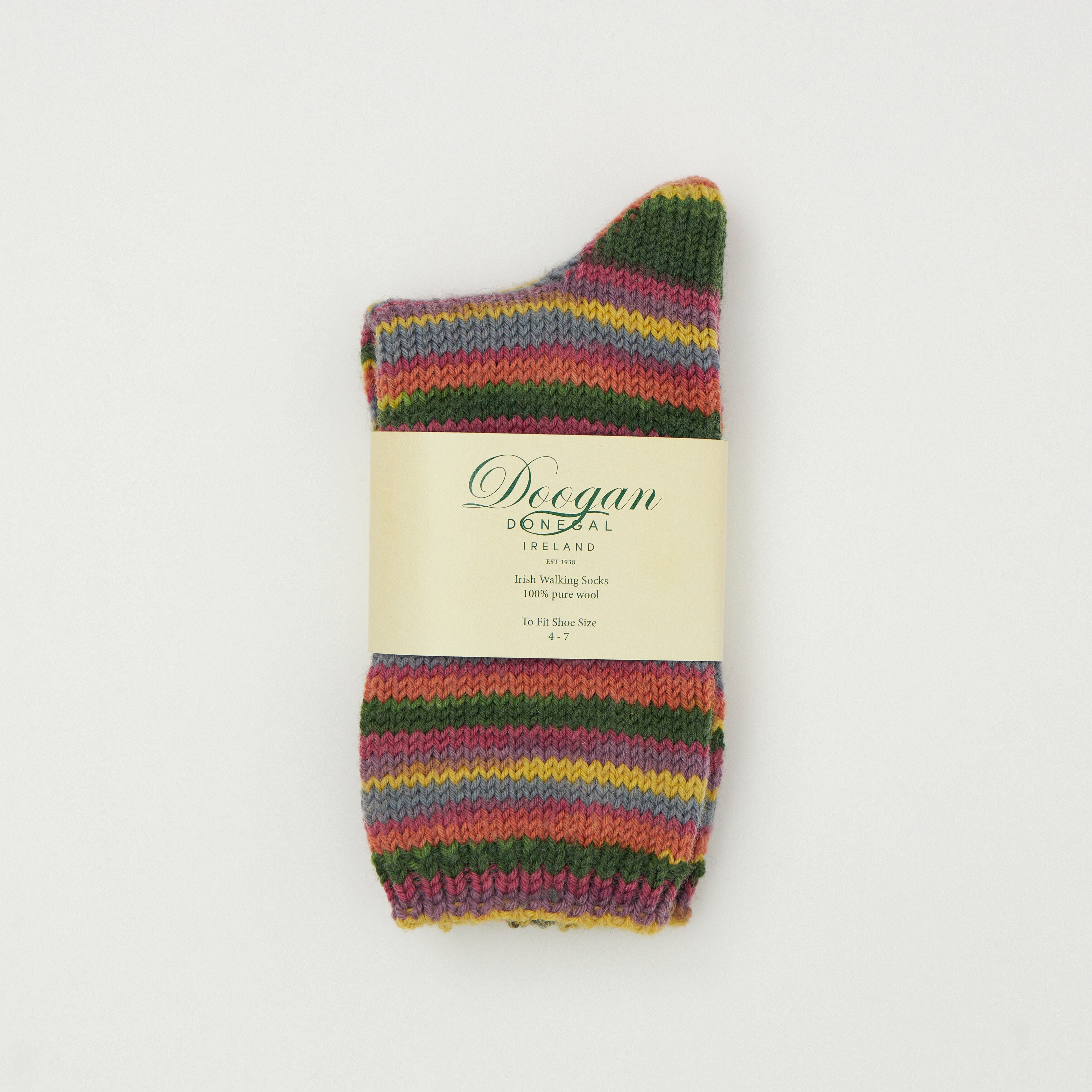 Fair Isle Ladies Socks Rainbow 