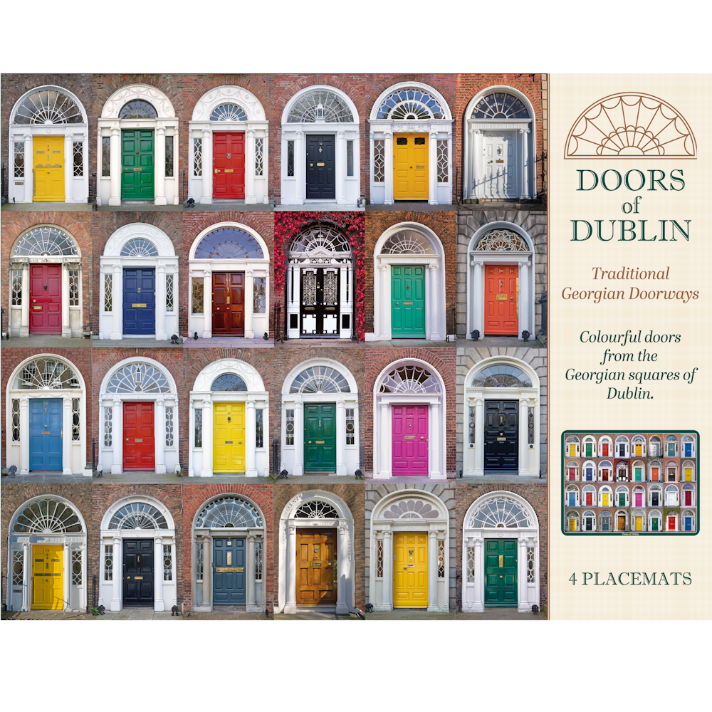 Doors of Dublin Image Table Placemats