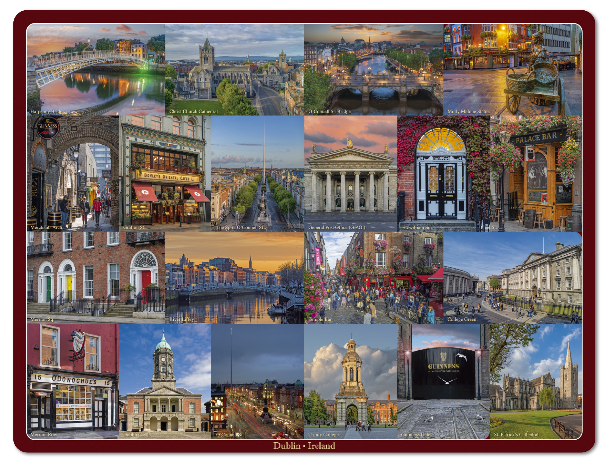 Dublin City Image Table Placemats 