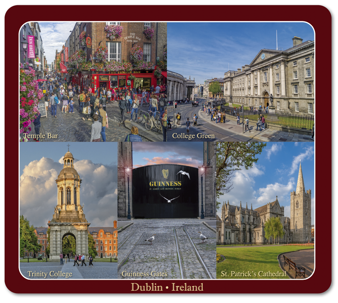 Irish Pubs Image Table Coasters