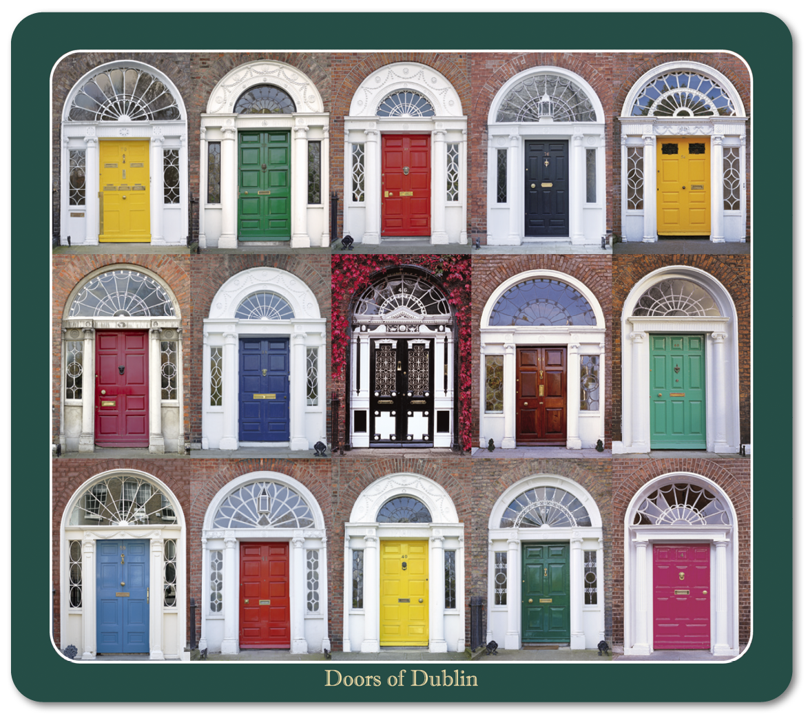 Doors of Dublin Image Table Coasters 