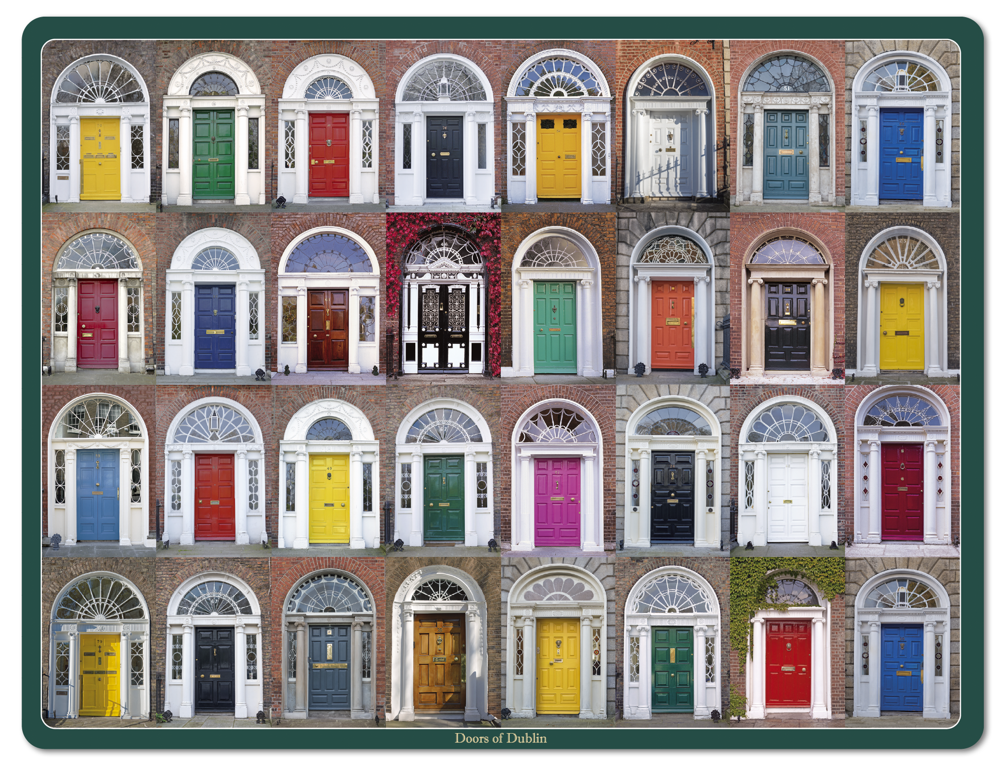 Doors of Dublin Image Table Placemats 