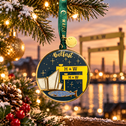 Belfast Gold Christmas Decoration