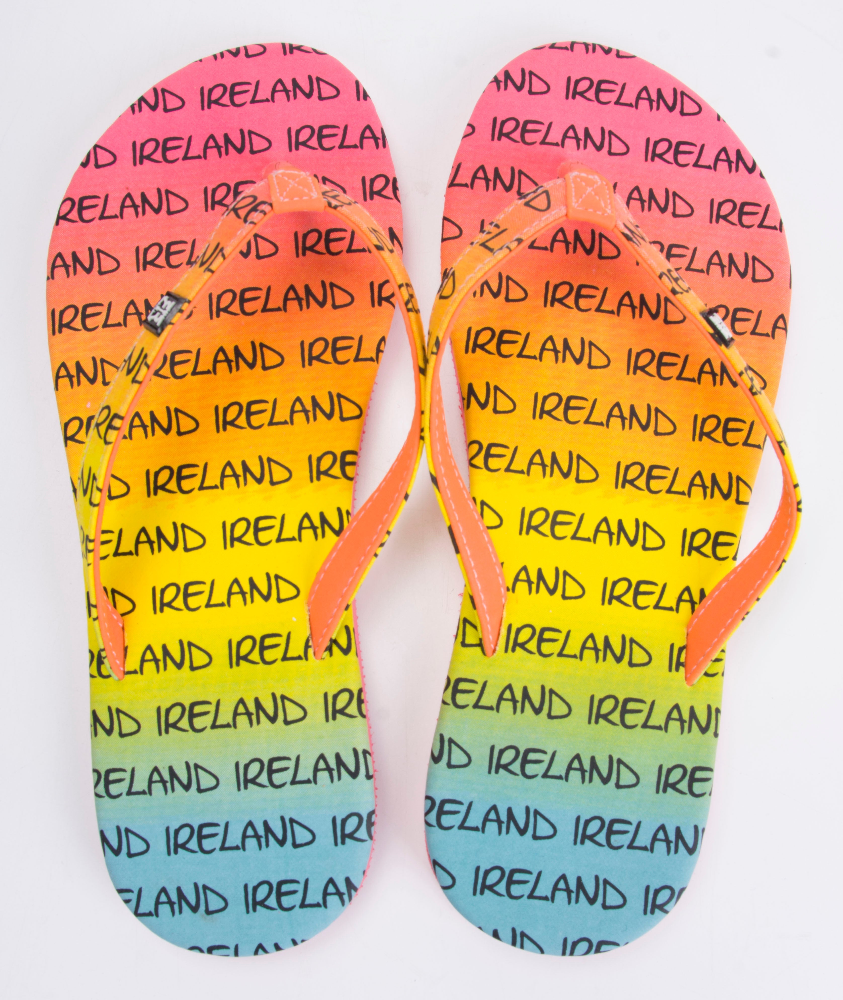 Ireland Gradient Rainbow Flip-Flops