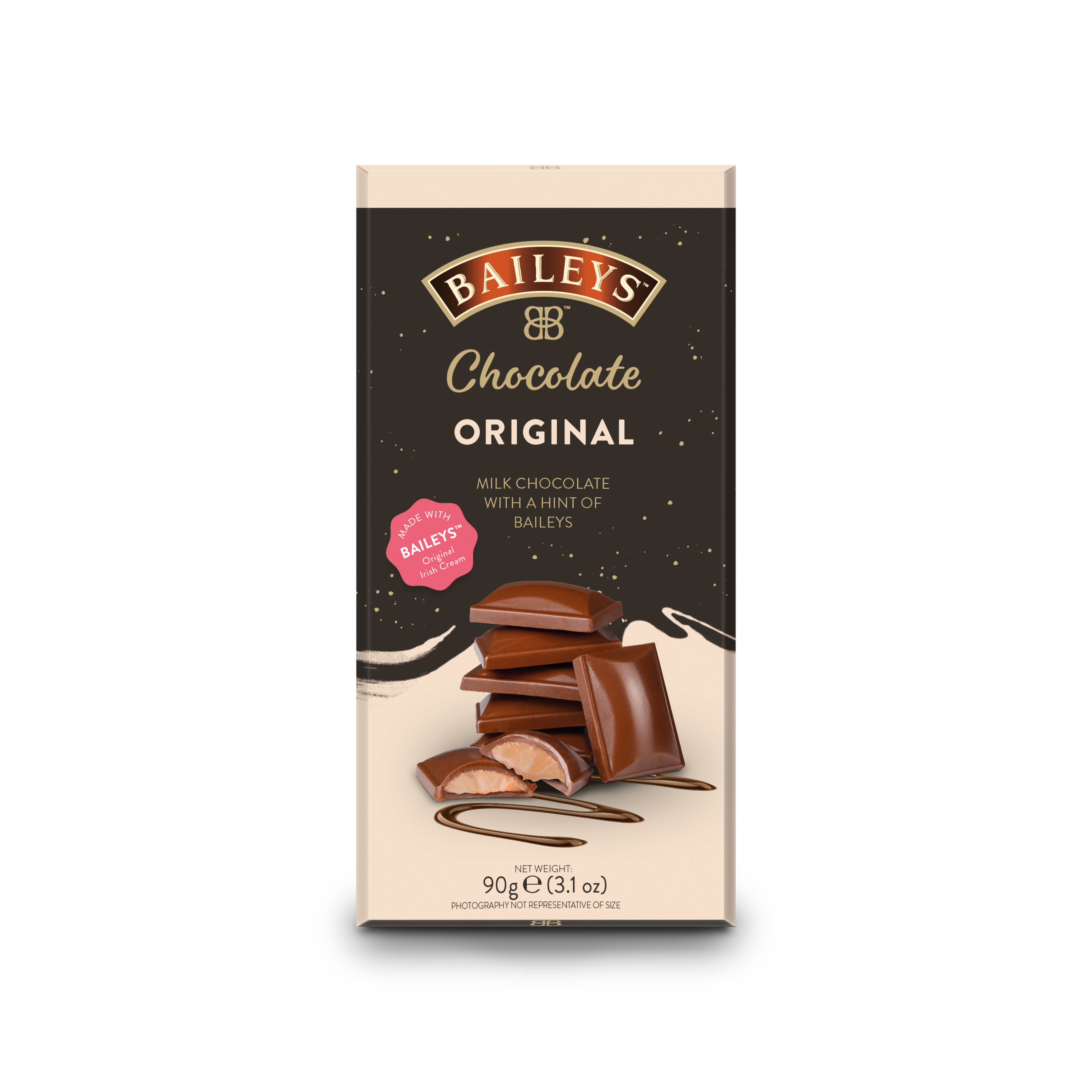 Smooth Milk Chocolate Bar With Creamy Baileys Flavoured Centre
