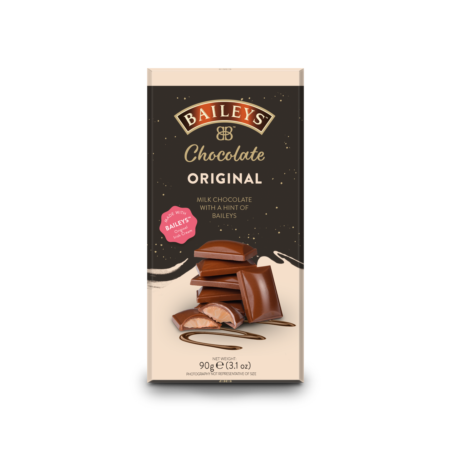Smooth Milk Chocolate Bar With Creamy Baileys Flavoured Centre