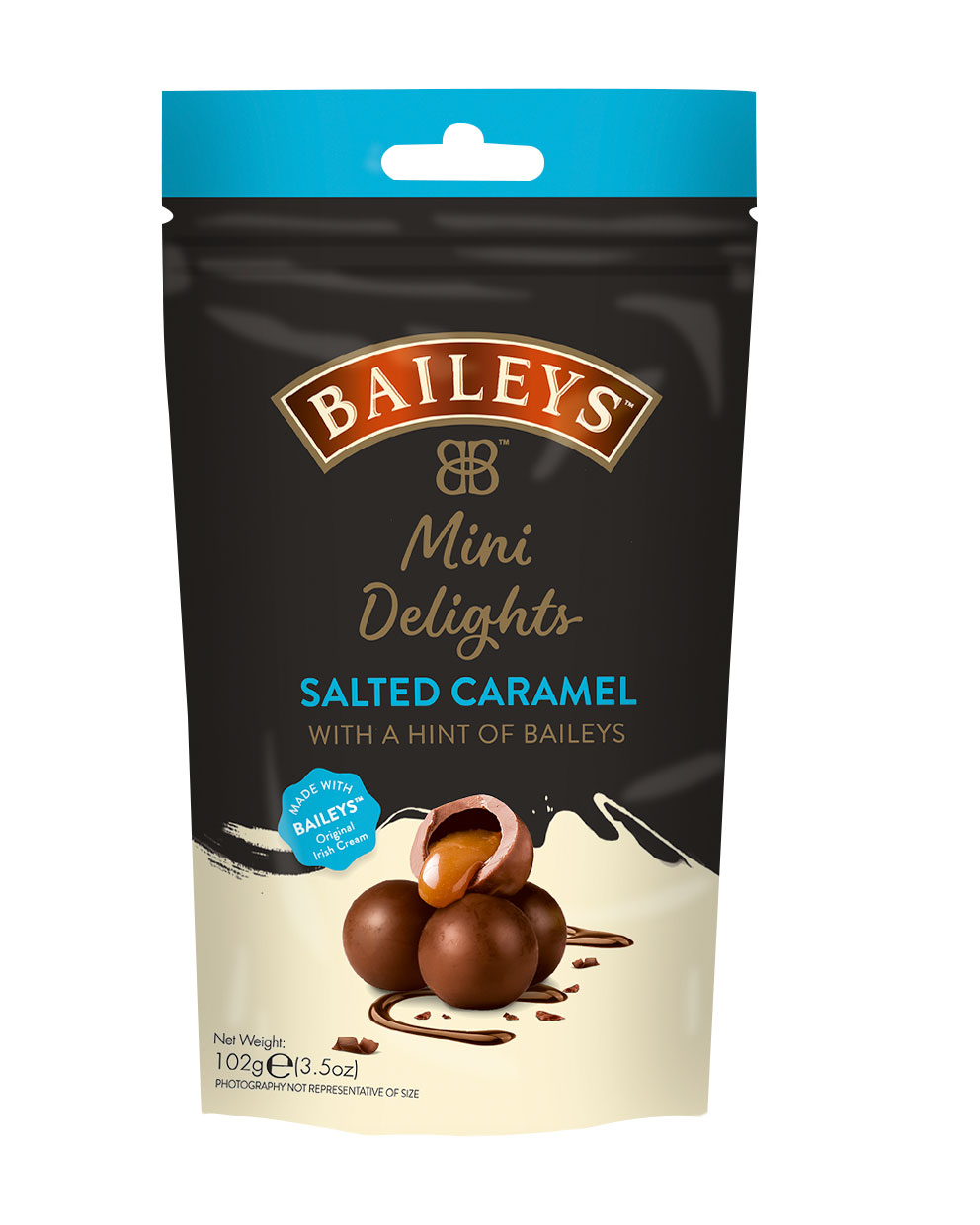 Baileys Chocolate Mini Delights Salted Caramel With Baileys 102g Pouch