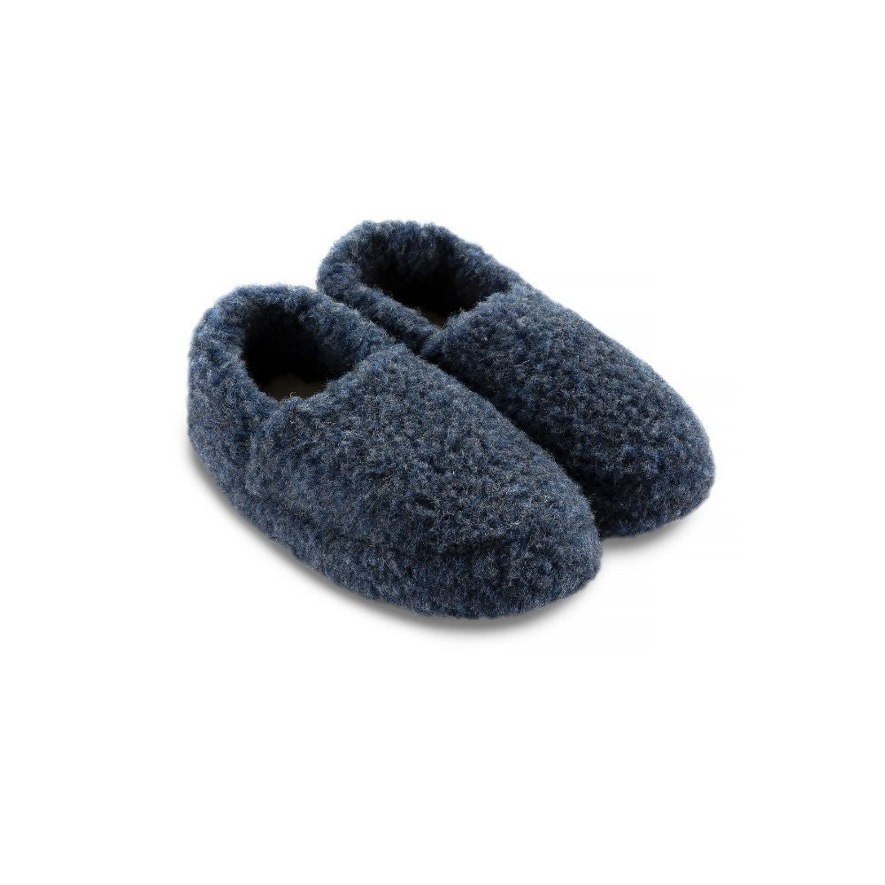 Yoko Wool Slippers Dark Blue