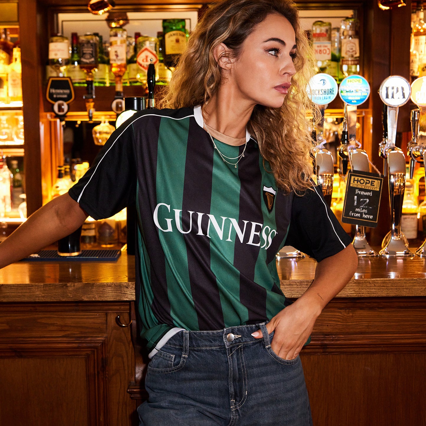 Guinness Retro Striped Performance Top