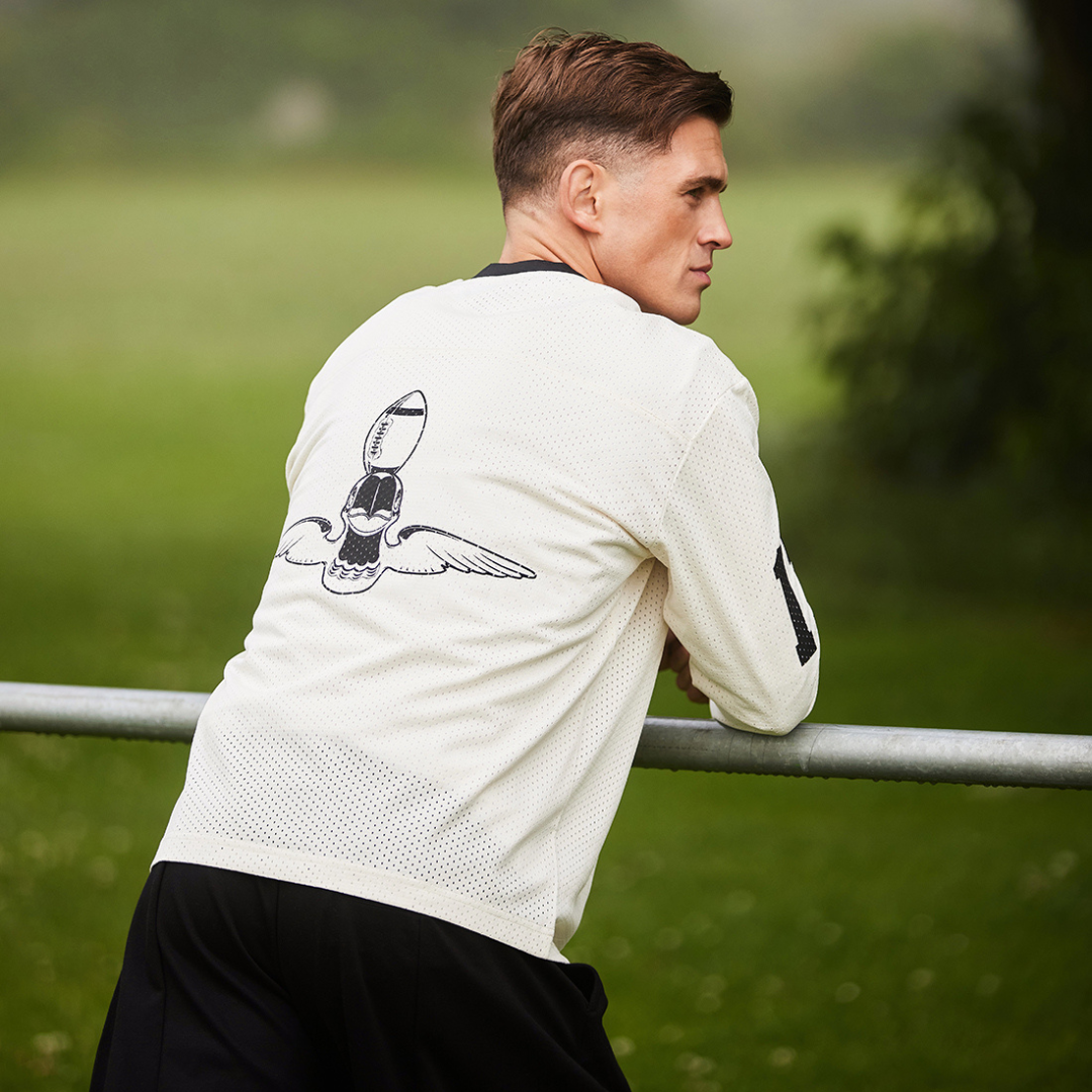 Unisex Guinness Harp Cream Mesh Sweatshirt 