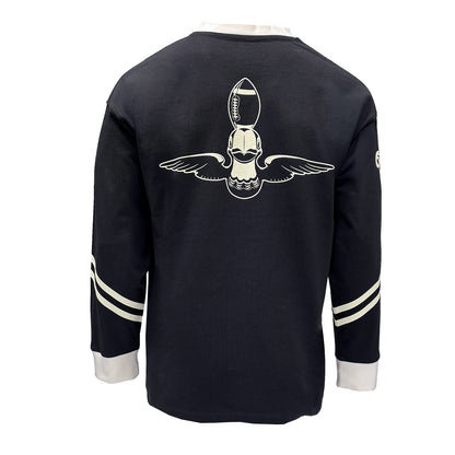 Men's Guinness Toucan Black And Cream American Football Top