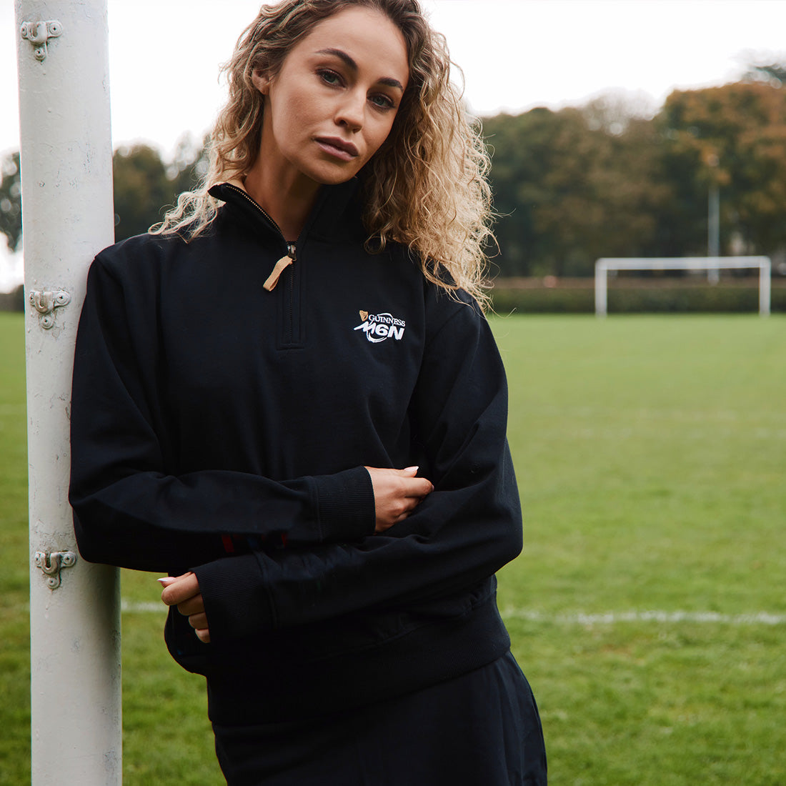 Guinness Black Six Nations Quarter Zip Sweatshirt 