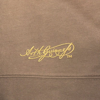 Unisex Brown Guinness Quarter Zip Hoodie
