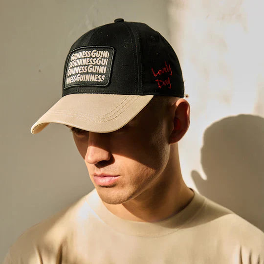 Guinness Black & Cream Woven Badge Baseball Cap