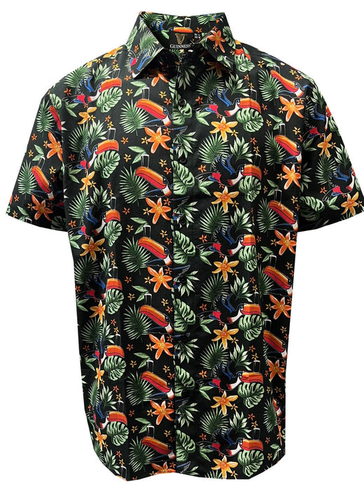 Guinness Toucan Hawaiian Print Shirt