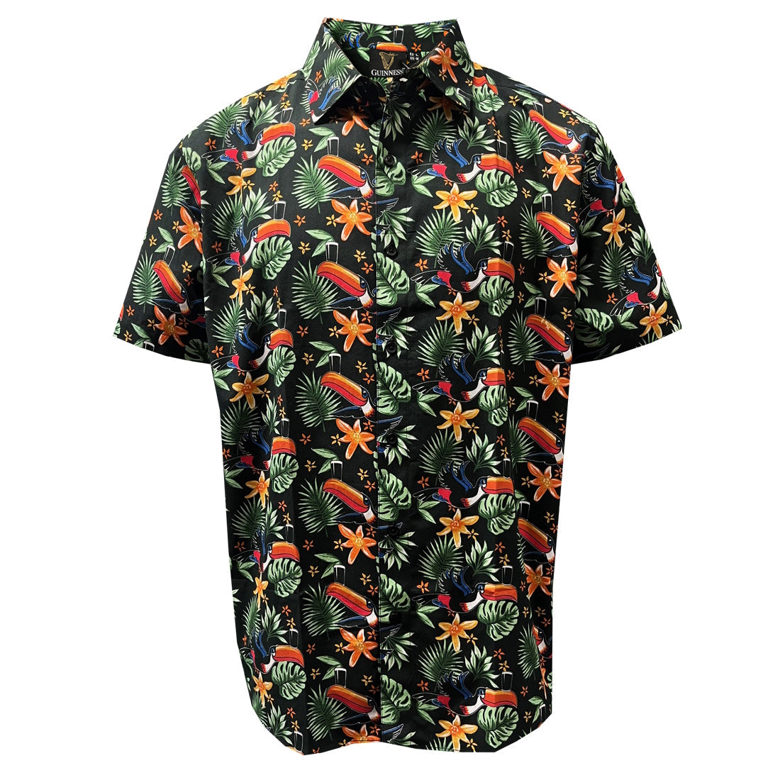 Men's Guinness Toucan Hawaiian Print Shirt