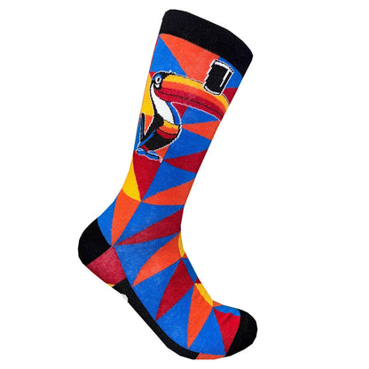 Guinness Toucan Multi-Coloured Geometric Sock