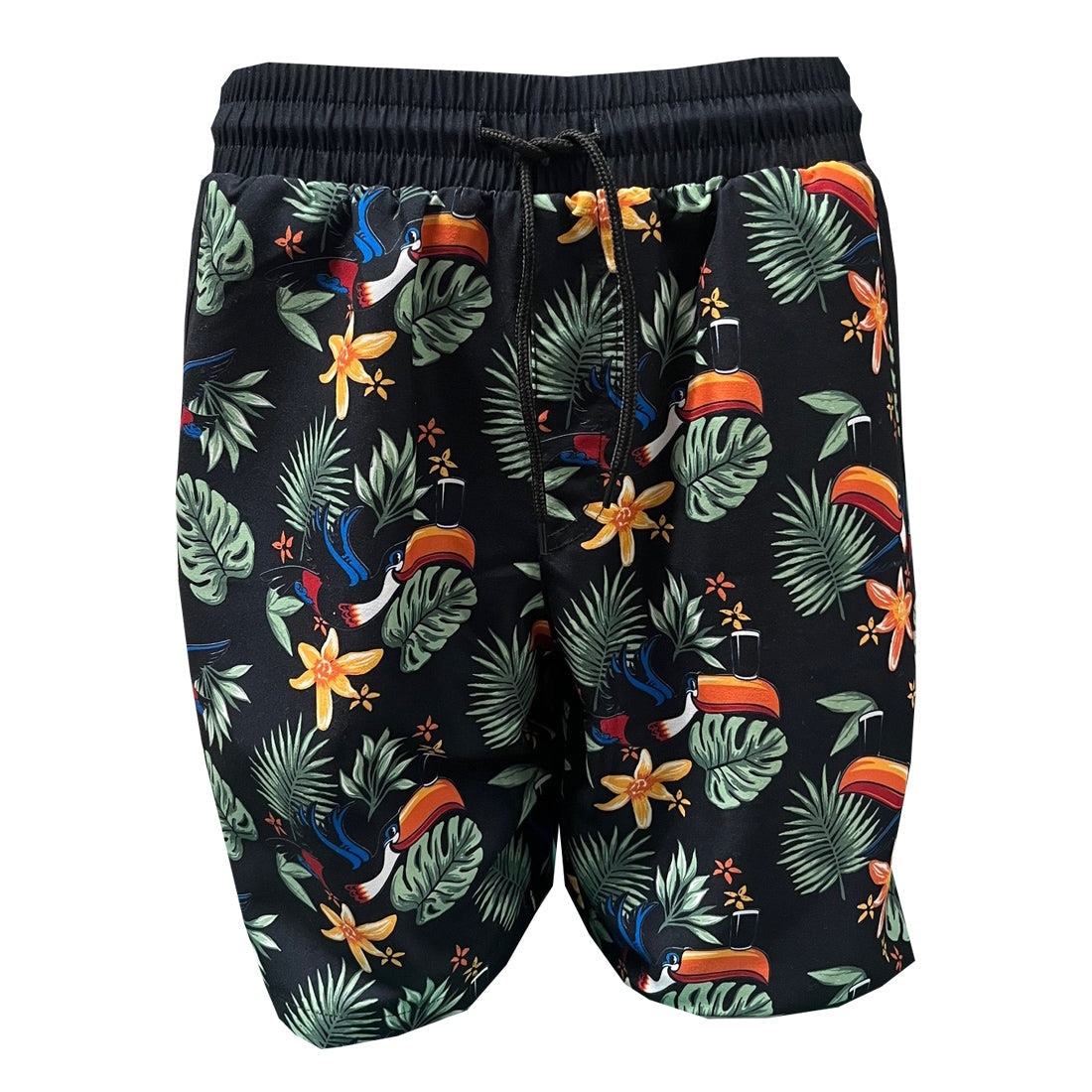 Men's Guinness Toucan Hawaiian Print Swim Shorts