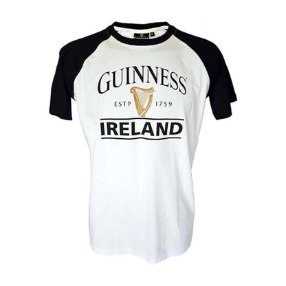 Guinness Ireland Est 1759 Harp Black & White T-shirt