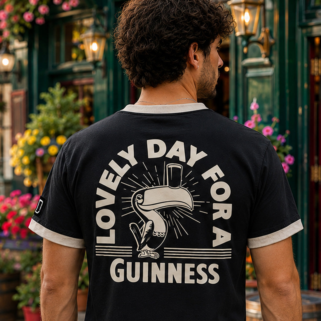 Guinness Black & Cream Toucan Lovely Day T-shirt