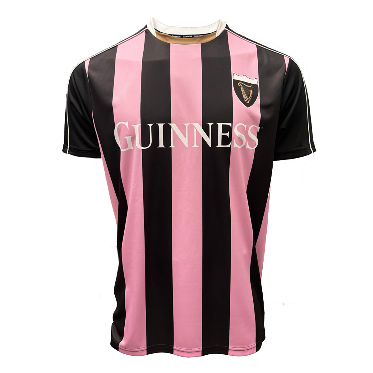 Guinness Pink & Black Striped Performance Top