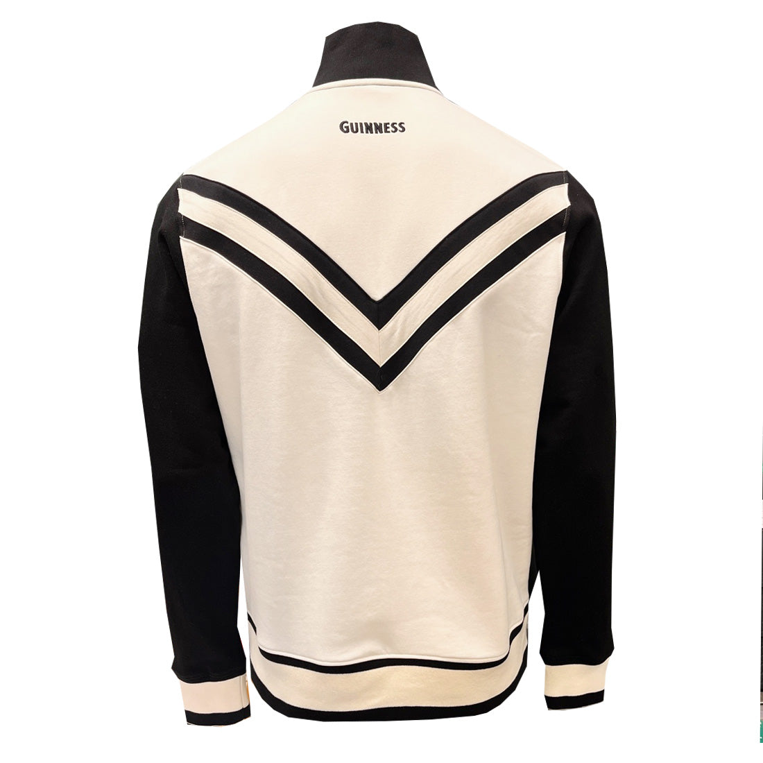 Guinness Cream & Black Smiley Pint 1/4 Zip Top 