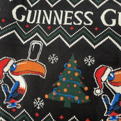 Guinness Toucan Black & Forest Green Christmas Jumper